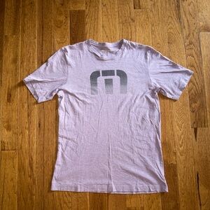 Travis Mathew Waina Light Purple Golf Logo Tee Size M